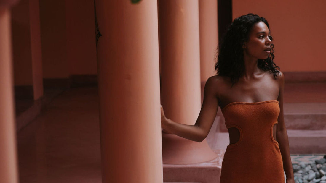 woman walking through outdoor area